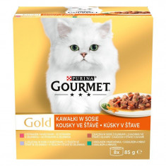 Conservă GOURMET GOLD - mix bucăți în sos, 8 x 85g