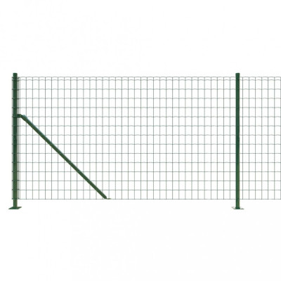 Gard plasa de sarma cu bordura, verde, 1,1x25 m GartenMobel Dekor foto