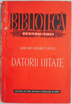 Datorii uitate &amp;ndash; Jean Bart foto