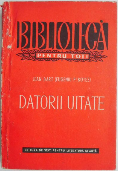 Datorii uitate &ndash; Jean Bart