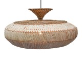 Cumpara ieftin Lustra Lafrene din fibre eco culoare naturala 90x90x43+ cm