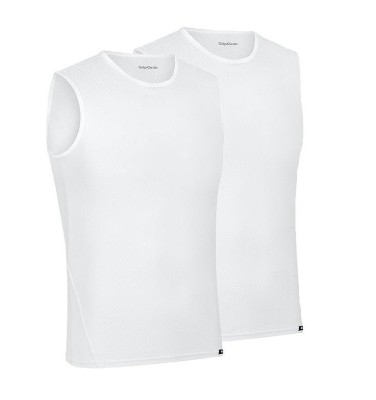 Set 2 maiouri ciclism pentru barbati GripGrab, alb, XL - OUTLET foto