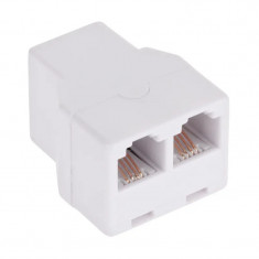 Adaptor Telefonic 6P4C Mama - 2x 6P4C Mama