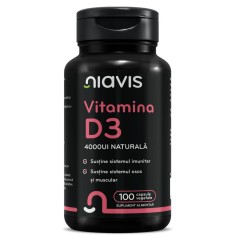 Vitamina D3 Naturala 4000UI 100cps vegetale