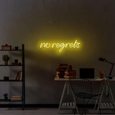Aplica de Perete Neon No Regrets foto