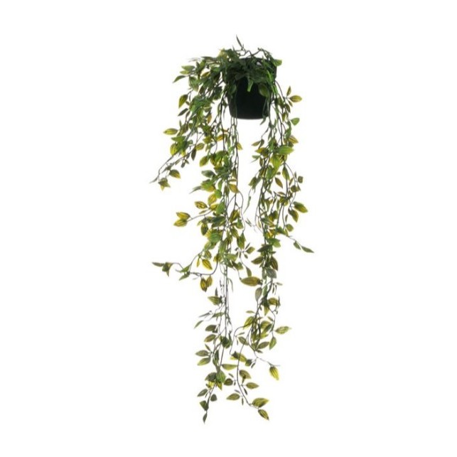 Plante artificiale decorative, ghiveci din plastic cu plante curgatoare, lungime 64 cm