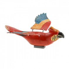 Magnet papagal macaw rosu 12cm