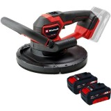 Einhell TP-DWS 18/225 Li BL PXC + Twinpack - Slefuitor pentru pereti + Set 2 acumulatori Li-Ion 18 V 4 Ah