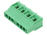 Regletă de Conexiuni PCB Unghi 9,52mm 4 Terminale