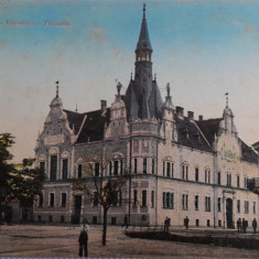 1911 CP antebelica Caransebes, Primaria, Karansebes circulata Miercurea Sibiului