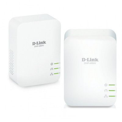 Powerline D-Link AV2 1000 HD , 10/100/1000 Mbps , 1000 Mbps , 128 Bit AES , Alb foto