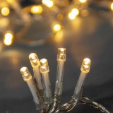 Instalație Lumini LED, 60 Becuri, Baterii, 5.9m, Alb Cald, Cabluri Transparent, Oem