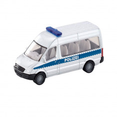 Jucarie metalica Sprinter politie Mercedes Benz, Siku 0804