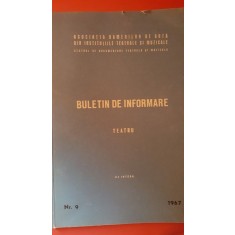 Buletin de informare TEATRU nr. 9- Uz intern 1967