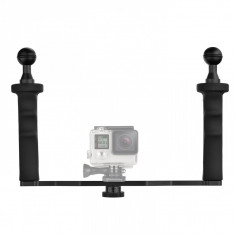 Stabilizator Dual Handheld pentru GoPro, SJCAM si camere video GP324A