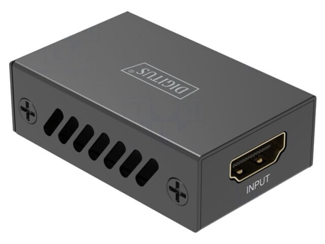 DIGITUS Repeater HDMI 2.1 cu USB C, HDCP 2.3, negru, 2 porturi HDMI