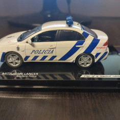 Macheta MITSUBISHI LANCER POLITIA PORTUGHEZA MADEIRA - Vitesse, scara 1/43,noua.