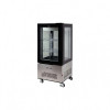 Vitrina Frigorifica Yato 270L, Profesionala, 650x650x1500mm, Refrigerare, R290, Afisaj LED, Cromata