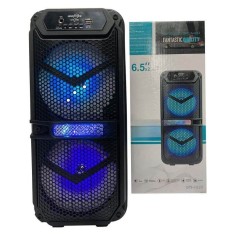 Boxa portabila cu doua difuzoare, bluetooth, 2x15W, lumini RGB, acumulator,