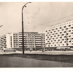 CPIB 21217 CARTE POSTALA - BUCURESTI. VEDERE PIATA "3 DECEMBRIE", RPR, TRAMVAI