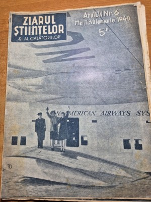 ziarul stiintelor si al calatoriilor 30 ianuarie 1940 - imagini din razboi, atlantida foto