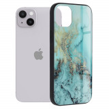 Cumpara ieftin Husa pentru iPhone 14 Plus, Techsuit Glaze Series, Blue Ocean