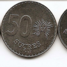 Ecuador Set 7 - 1, 10, 20, 50, 100, 500, 1.000 Sucres 1988/97 - V17, UNC !!!