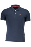 Cumpara ieftin La Martina Tricou polo barbati, cu mini logo brodat, Slim Fit, Bleumarin, XL