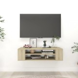 vidaXL Dulap TV suspendat, stejar Sonoma, 100x30x26,5 cm, PAL