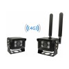 Kit 2 camere de supraveghere 4G, 5MP, de exterior cu suporti magnetici, ideala pentru busuri, camioane, tir
