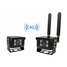 Kit 2 camere de supraveghere 4G, 5MP, de exterior cu suporti magnetici, ideala pentru busuri, camioane, tir