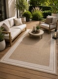 Cumpara ieftin Covor Bucatarie Iuta Jeans 50x80 cm Bej, Antialergic, Tesatura Plata, Polipropilena, Hol, Balcon