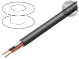 Cablu: cablu pt.difuzor 2x2,5mm2 litat OFC negru neecranat