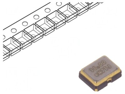 Generator de cuarț 16MHz SMD 3,3V foto