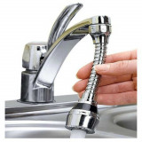 Prelungitor flexibil universal pentru robinet, 2 tipuri de jet si rotatie - Turbo Flex 360