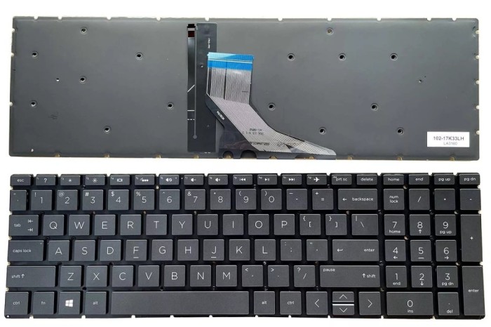 Tastatura Laptop, HP, 15-DA, 15T-DA, 15-DB, 15T-DB, 15G-DR, 15G-DX, iluminata, gri, layout US