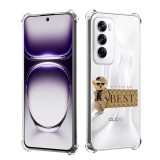 Husa antisoc pentru oppo reno12, airbag pro, transparent, best