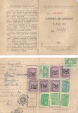 Romania, Carnet de abonat radio, Bucuresti, 1966
