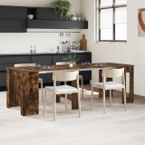 vidaXL Masă de dining 240 x 85 x 75 cm Lemn prelucrat Stejar fumuriu 3424948