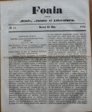 Cumpara ieftin Ziarul Foaia pentru minte , inima si literatura , nr. 19 , 1862 , Samuel Klein