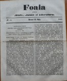 Cumpara ieftin Ziarul Foaia pentru minte , inima si literatura , nr. 19 , 1862 , Samuel Klein