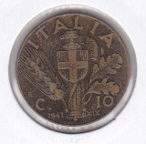 Italia 10 Centesimi Victor Emmanuel III 1941, Europa, Bronz