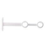 Set Consolă Galerie Dubla Inchisa Ext Fi20/15 Cm &ndash; Alb Mat Compoziție Fier Forjat