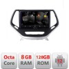 Navigatie Jeep Cherokee 2014-2019 5960Pro-248 Android Octa Core Qualcomm 2K Qled 8+128 DTS DSP 360 4G Optical CarStore Technology