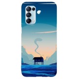 Husa compatibila cu Oppo A52 model Blue nature, Silicon, TPU, Viceversa, Transparent, Carcasa