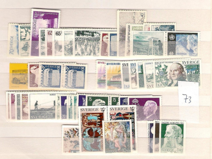 C5469 - Suedia 1973 - - anul compet,timbre nestampilate MNH