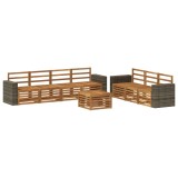 vidaXL Seturi de canapele 8 pcs Lemn Solid de Acacia 3384125