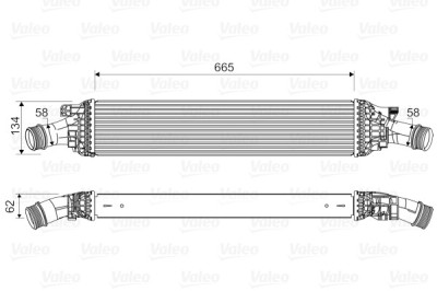VALEO 818601 Intercooler, compresor foto