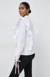 Cumpara ieftin Silvian Heach bluza din bumbac femei, culoarea alb, neted
