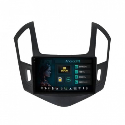 Navigatie 2K Chevrolet Cruze (2013-2015) 4GB RAM Android 13 Octacore Slot Sim 4G DSP GPS Wi-FI Carplay Android Auto USB Bluetooth Waze Touchscreen 9.5 foto